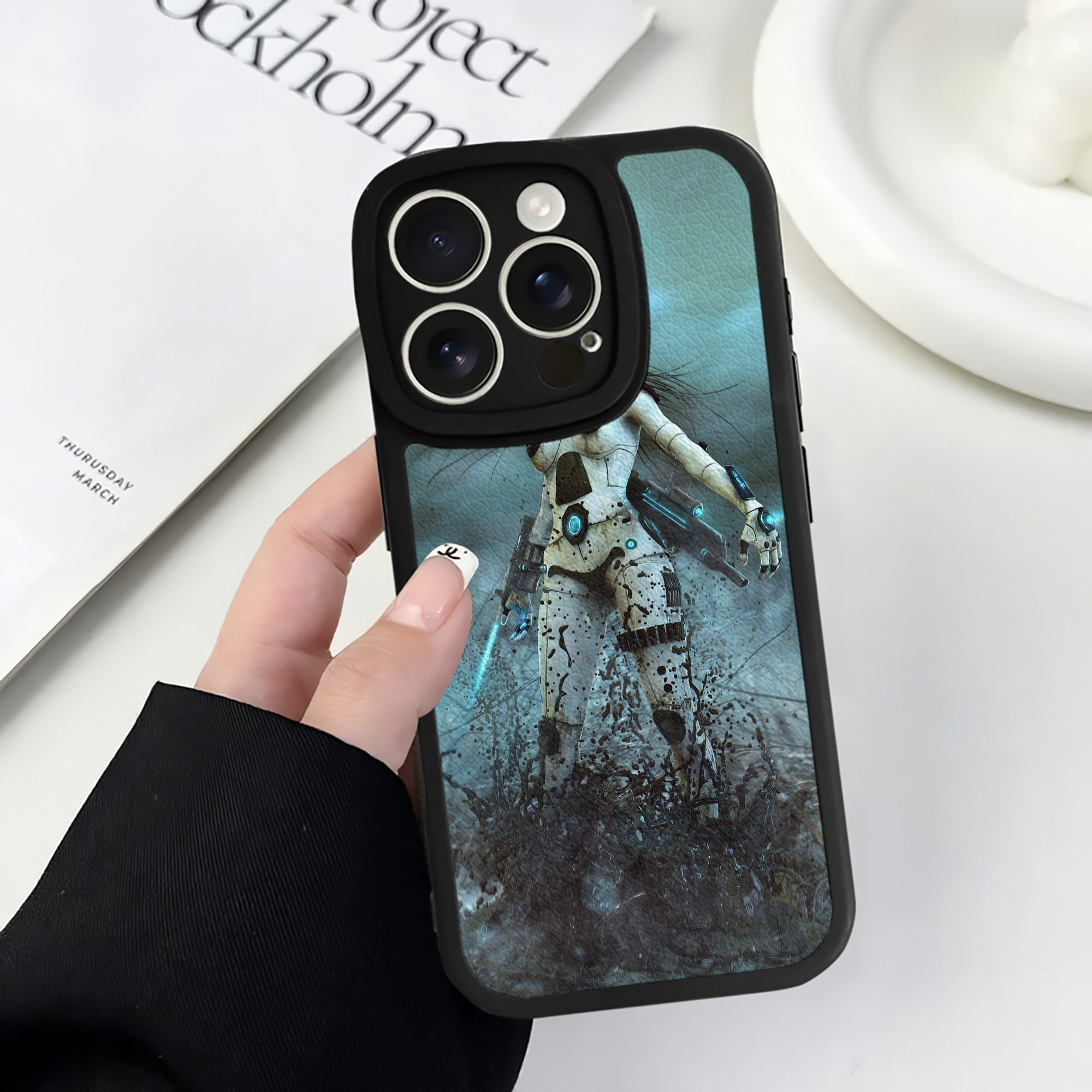 （画像用） スター・ウォーズ Star Wars 【iPhone 16シリーズ対応】シリコンスマホケース（レザー調） 材質：シリコン